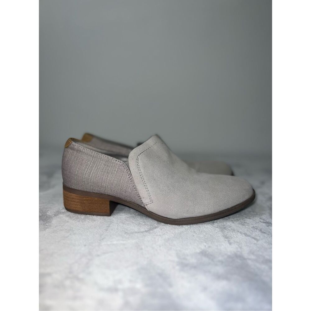 TOMS Women's Shaye Booties Drizzle Gray Suede 9.5